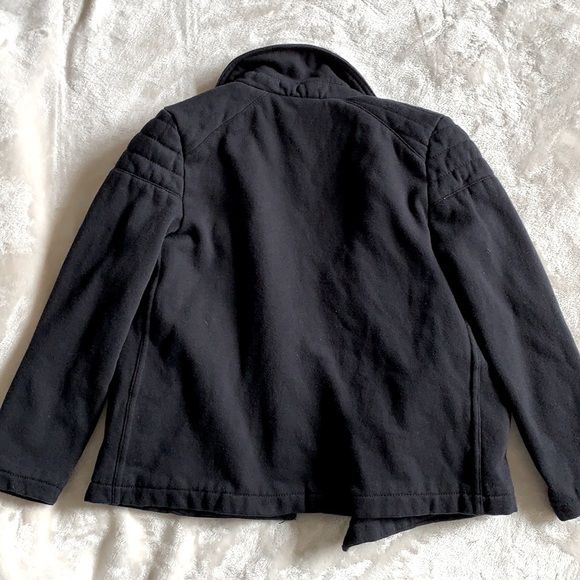 Gap Black Fleece Peacoat Size 10 Large - Picture 7 of 7